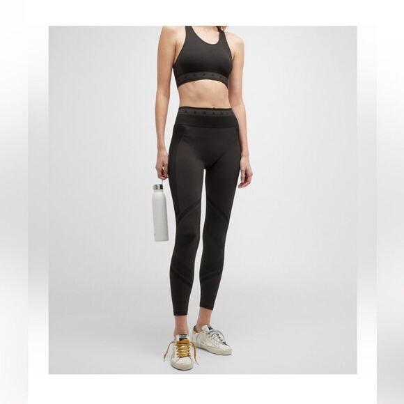 Golden Goose Black Star Leggings and Workout Top size S/M - Picture 1 of 9